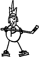 Påven lirar hockey.