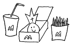 Påven har en av sina mardrömmar om Chicken McNuggets.
